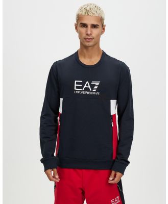 Emporio Armani EA7 - Sweatshirt - Sweats (Night Blue) Sweatshirt