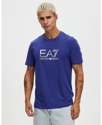 Emporio Armani EA7 - T Shirt - T-Shirts & Singlets (Blue Ribbon) T-Shirt