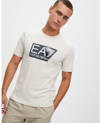 Emporio Armani EA7 - T Shirt - T-Shirts & Singlets (Rainy Day) T-Shirt