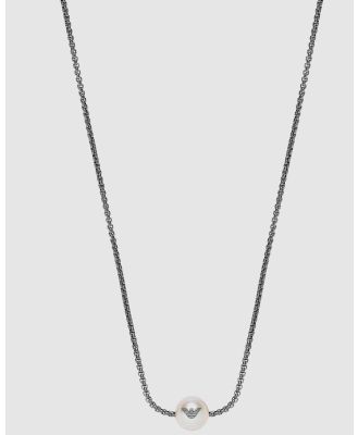 Emporio Armani - Emporio Armani Grey Necklace EGS2806060 - Jewellery (Grey) Emporio Armani Grey Necklace EGS2806060