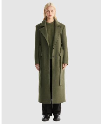 ENA PELLY - Madison Wool Coat - Coats & Jackets (Forest) Madison Wool Coat