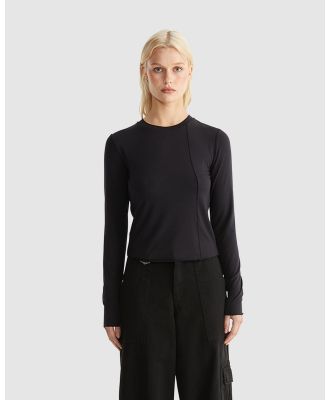 ENA PELLY - Somer Jersey Top - Tops (Black) Somer Jersey Top