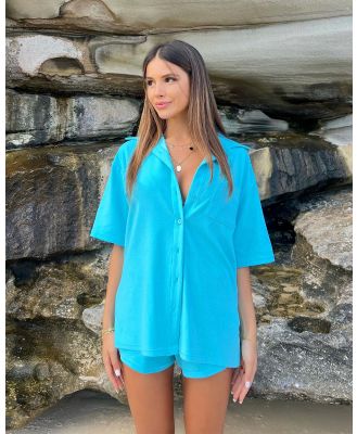 Endless - Soak Up Terry Beach Shirt - Swimwear (Vivid Blue) Soak Up Terry Beach Shirt