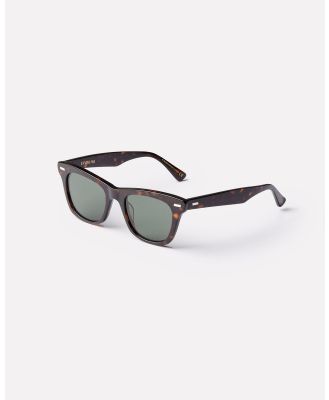 Epokhe - SZEX - Sunglasses (Tortoise Polished / Green Polarized) SZEX