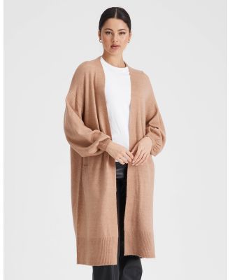 Everly Collective - Tokyo Cardigan - Jumpers & Cardigans (Camel) Tokyo Cardigan