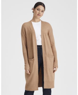 Everly Collective - Toronto Long Cardigan - Jumpers & Cardigans (Camel) Toronto Long Cardigan