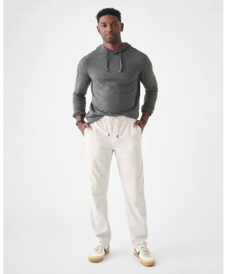 Faherty - Essential Drawstring Pant - Pants (Grey) Essential Drawstring Pant