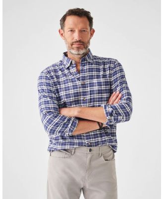 Faherty - Movement Featherweight Flannel - Casual shirts (Blue) Movement Featherweight Flannel