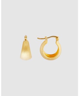 FAIRLEY - Fared Midi Hoops - Jewellery (Gold) Fared Midi Hoops