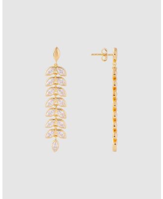 FAIRLEY - Marquise Cocktail Earrings - Jewellery (Gold) Marquise Cocktail Earrings