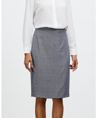 Farage - Eden Tweed Skirt - Skirts (Silver) Eden Tweed Skirt