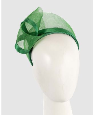 Fillies Collection - Green Headband Fascinator - Fascinators (Green) Green Headband Fascinator