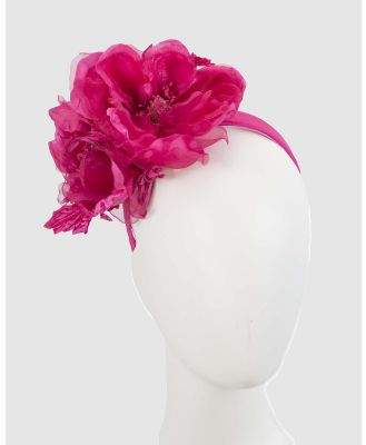 Fillies Collection - Large Fuchsia Flowers Headband - Fascinators (Fuchsia) Large Fuchsia Flowers Headband