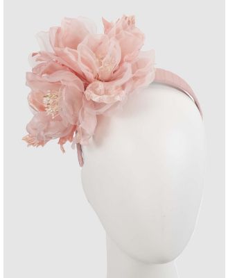 Fillies Collection - Large Pink Flowers Headband - Fascinators (Pink) Large Pink Flowers Headband