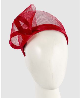 Fillies Collection - Red Headband Fascinator - Fascinators (Red) Red Headband Fascinator