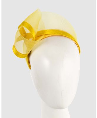 Fillies Collection - Yellow Headband Fascinator - Fascinators (Yellow) Yellow Headband Fascinator