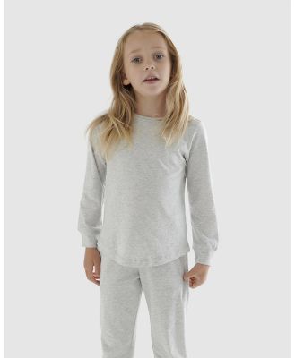 FINE-DAY - Kids Dream   Long Sleeve T Shirt - Sleepwear (Light Grey Marle) Kids Dream - Long Sleeve T-Shirt