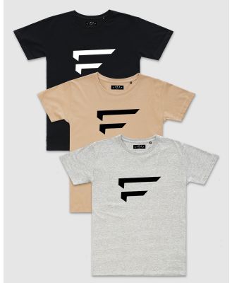First Division - 3 Pack Performance Logo Tee - Short Sleeve T-Shirts (Multi) 3-Pack Performance Logo Tee
