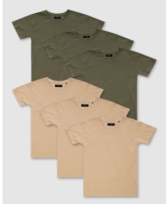 First Division - 6 Pack Weekender Tee - Short Sleeve T-Shirts (Multi) 6-Pack Weekender Tee