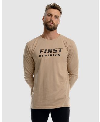 First Division - Circuit Long Sleeve Tee - Long Sleeve T-Shirts (Camel) Circuit Long Sleeve Tee