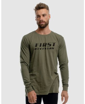 First Division - Circuit Long Sleeve Tee - Long Sleeve T-Shirts (Olive) Circuit Long Sleeve Tee