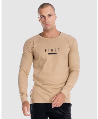 First Division - Constant Long Sleeve Tee - Long Sleeve T-Shirts (Camel) Constant Long Sleeve Tee
