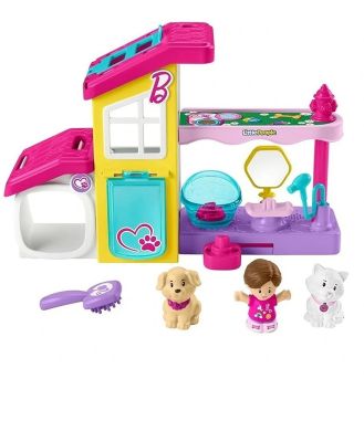 Fisher Price - Barbie Play And Care Pet Spa By Little People - Plush dolls (Multi) Barbie Play And Care Pet Spa By Little People