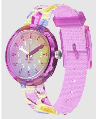 Flik Flak - SPARKLING GEMSTONES - Watches (Pink) SPARKLING GEMSTONES