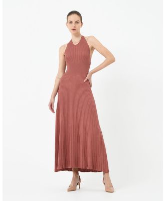 Forcast - Akaroa Halter Neck Knit Dress - Dresses (Desert Rose) Akaroa Halter Neck Knit Dress