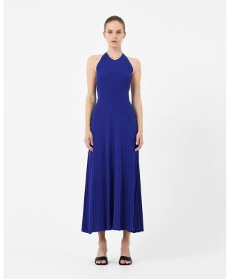 Forcast - Akaroa Halter Neck Knit Dress - Dresses (Royal Blue) Akaroa Halter Neck Knit Dress