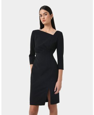 Forcast - Amarie Asymmetric Dress - Dresses (Black) Amarie Asymmetric Dress