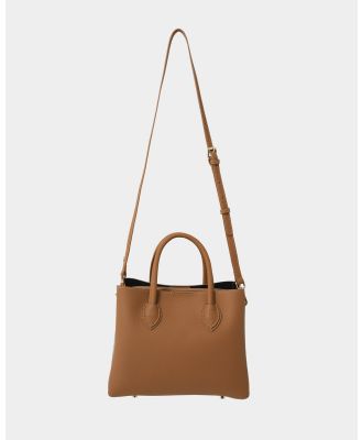 Forcast - Amelia 2 Way Leather Bag - Handbags (Peach Brown) Amelia 2 Way Leather Bag