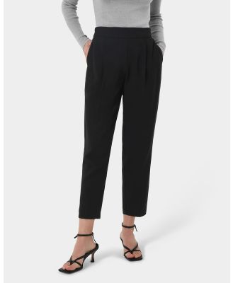 Forcast - Christa Tapered Waistband Pant - Pants (Black) Christa Tapered Waistband Pant