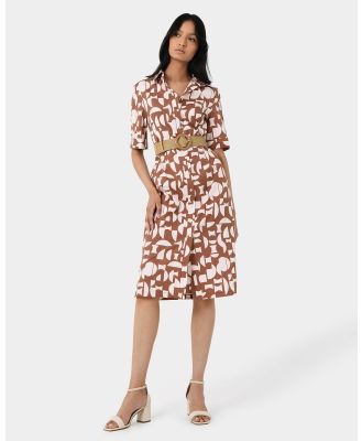 Forcast - Colleen Printed Shirt Dress - Printed Dresses (Multi) Colleen Printed Shirt Dress