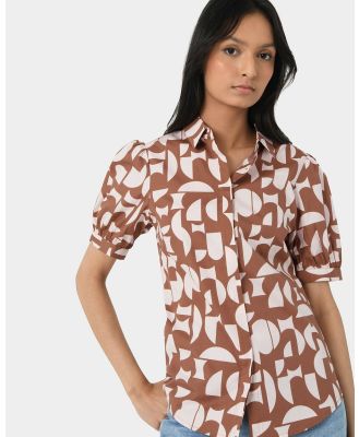 Forcast - Colleen Printed Shirt - Tops (Multi) Colleen Printed Shirt