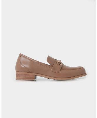Forcast - Dayana Leather Loafer - Casual Shoes (Latte) Dayana Leather Loafer