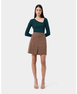 Forcast - Harlowe Check Mini Skirt - Skirts (Multi) Harlowe Check Mini Skirt