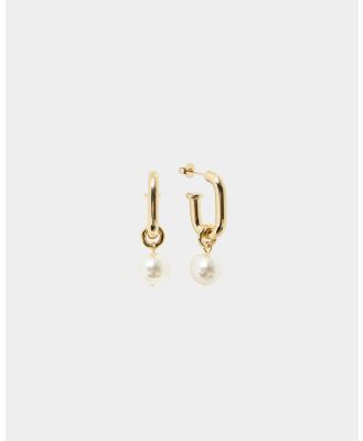 Forcast - Hazel 16k Gold Plated 2 Way Earrings - Jewellery (Gold) Hazel 16k Gold Plated 2 Way Earrings