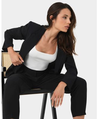 Forcast - Indigo Single Breasted Blazer - Suits & Blazers (Black) Indigo Single Breasted Blazer