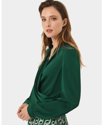 Forcast - Janae Crossover Blouse - Tops (Green) Janae Crossover Blouse