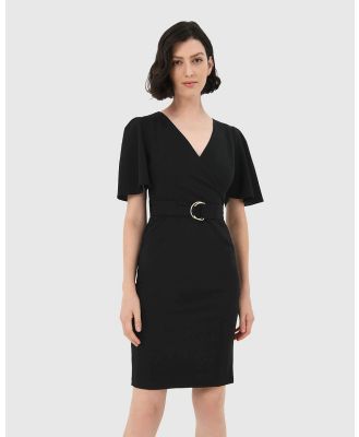 Forcast - Lian Wing Sleeve Dress - Dresses (Black) Lian Wing Sleeve Dress