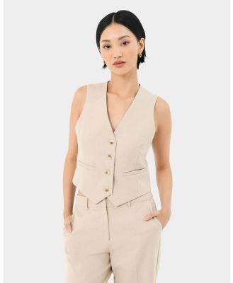 Forcast - Mariel Tailored Vest - Coats & Jackets (Sand Beige) Mariel Tailored Vest