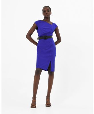 Forcast - New Kenzie Asymmetric Dress - Dresses (Cobalt) New Kenzie Asymmetric Dress