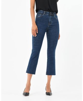 Forcast - Rosario Croppped Flare Jeans - Crop (Dark Indigo) Rosario Croppped Flare Jeans