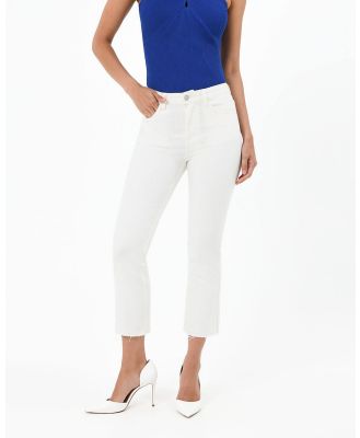 Forcast - Rosario Croppped Flare Jeans - Crop (Ivory) Rosario Croppped Flare Jeans