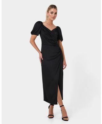 Forcast - Trixie Front Crossover Dress - Dresses (Black) Trixie Front Crossover Dress