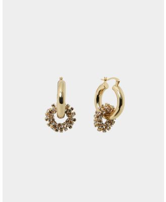 Forcast - Wanda 16k Gold Plated 2 Way Earrings - Jewellery (Gold) Wanda 16k Gold Plated 2 Way Earrings