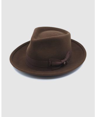 Ford Millinery - Bear Fedora - Hats (Brown) Bear Fedora