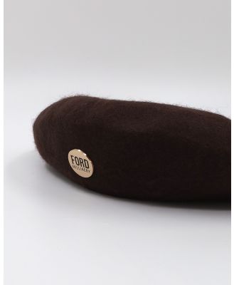 Ford Millinery - Emily Beret - Hats (Brown) Emily Beret