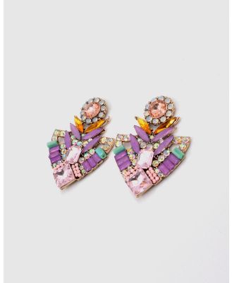 Ford Millinery - Ludira Earrings - Jewellery (Purple) Ludira Earrings